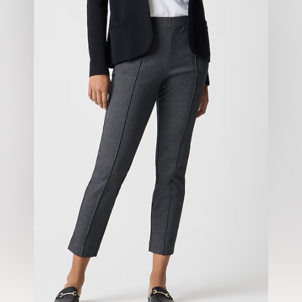 J. Crew Factory Pintuck Charcoal Pants, side XS